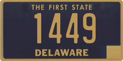 DE license plate 1449
