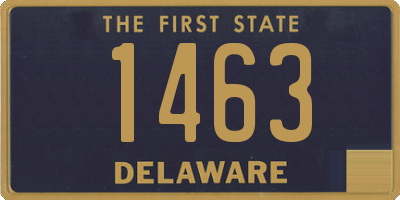 DE license plate 1463