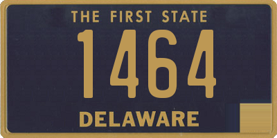 DE license plate 1464