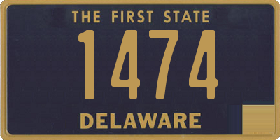 DE license plate 1474