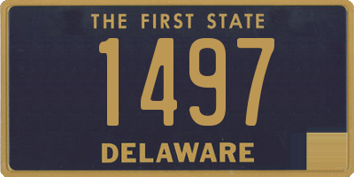 DE license plate 1497