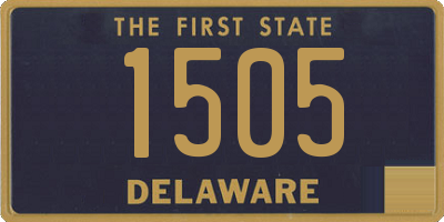 DE license plate 1505