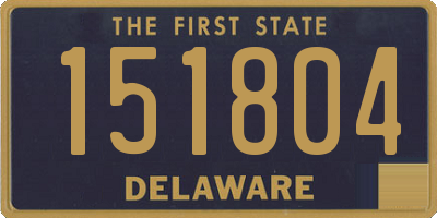 DE license plate 151804
