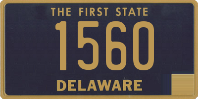 DE license plate 1560