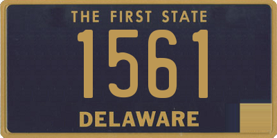 DE license plate 1561