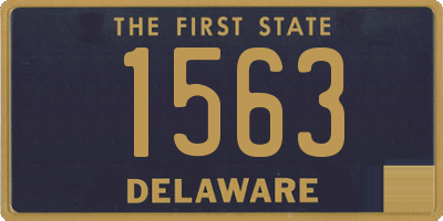 DE license plate 1563
