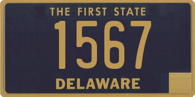 DE license plate 1567