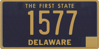 DE license plate 1577