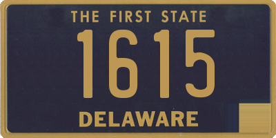 DE license plate 1615