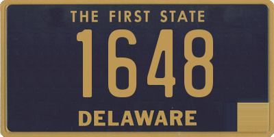 DE license plate 1648