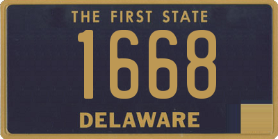 DE license plate 1668