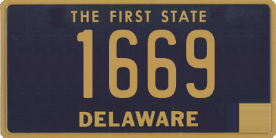 DE license plate 1669