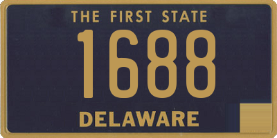DE license plate 1688