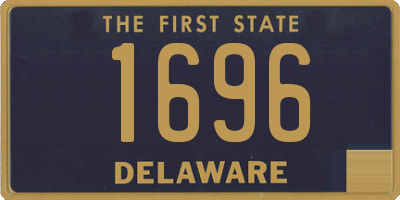DE license plate 1696