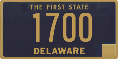 DE license plate 1700