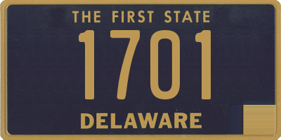 DE license plate 1701