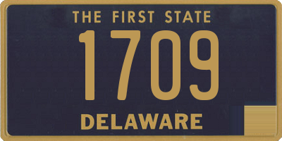 DE license plate 1709