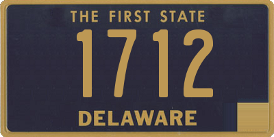 DE license plate 1712