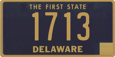 DE license plate 1713