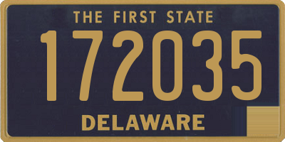 DE license plate 172035