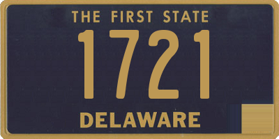 DE license plate 1721