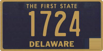 DE license plate 1724