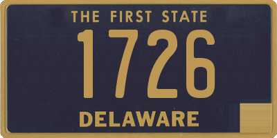 DE license plate 1726