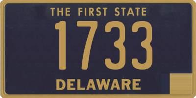 DE license plate 1733