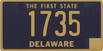 DE license plate 1735