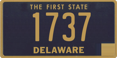 DE license plate 1737