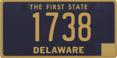 DE license plate 1738
