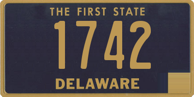 DE license plate 1742