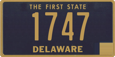 DE license plate 1747
