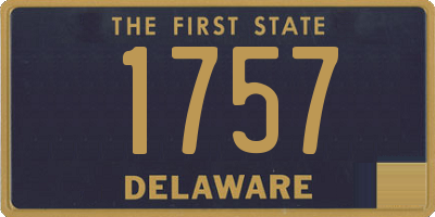 DE license plate 1757