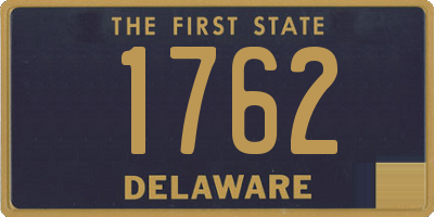 DE license plate 1762