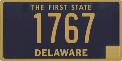 DE license plate 1767