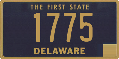 DE license plate 1775