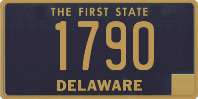 DE license plate 1790