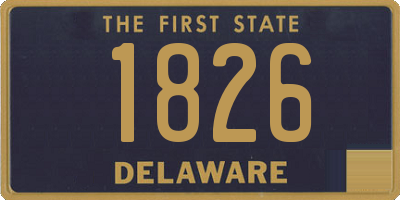 DE license plate 1826
