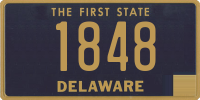 DE license plate 1848