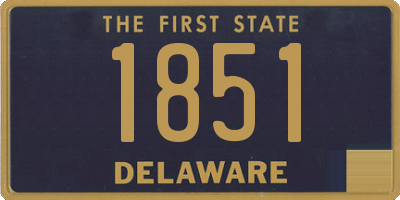 DE license plate 1851