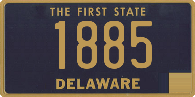 DE license plate 1885
