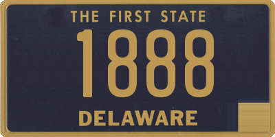 DE license plate 1888