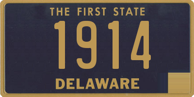 DE license plate 1914