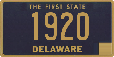 DE license plate 1920