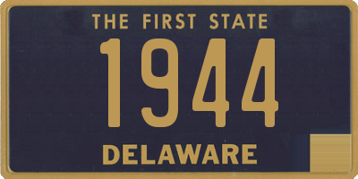 DE license plate 1944
