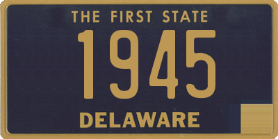 DE license plate 1945