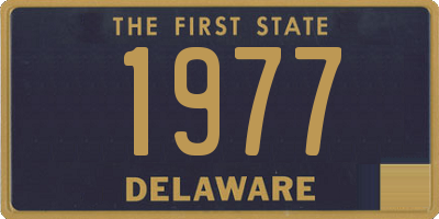 DE license plate 1977