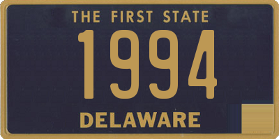 DE license plate 1994