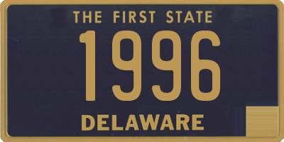 DE license plate 1996